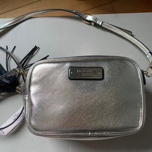 victoria secret gold cross body bag